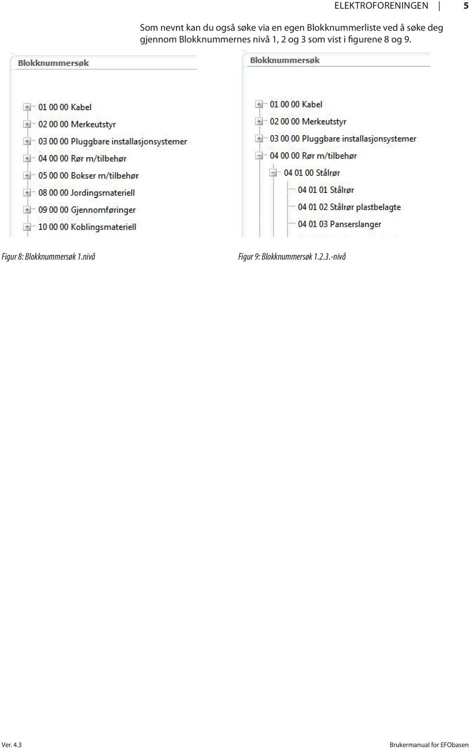 og 3 som vist i figurene 8 og 9. Figur 8: Blokknummersøk 1.