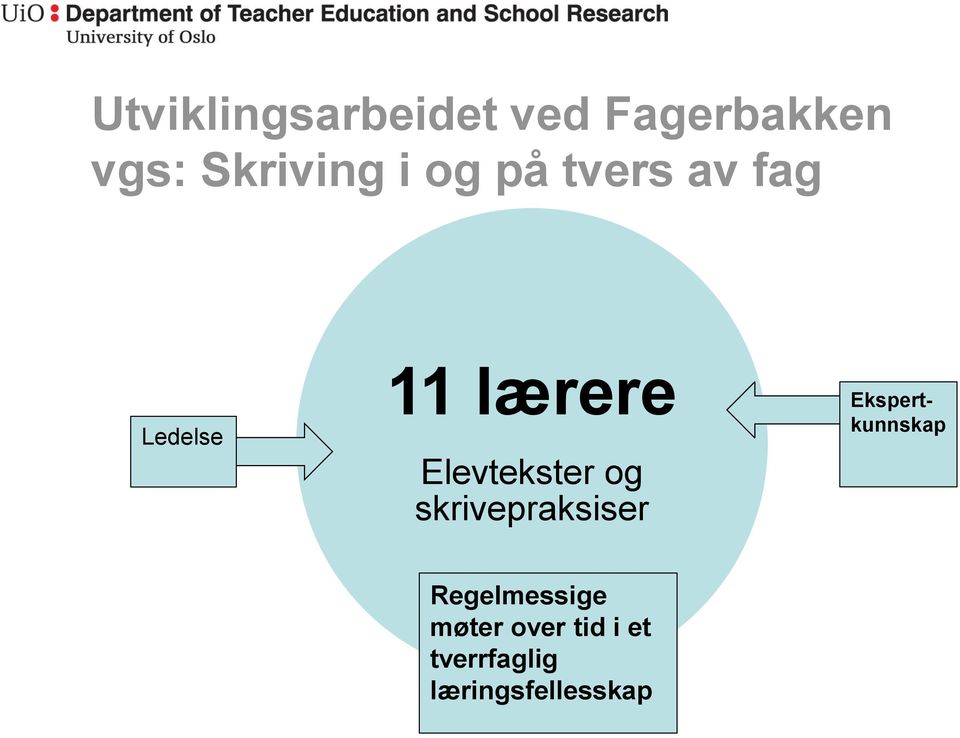 Elevtekster og skrivepraksiser Ekspertkunnskap