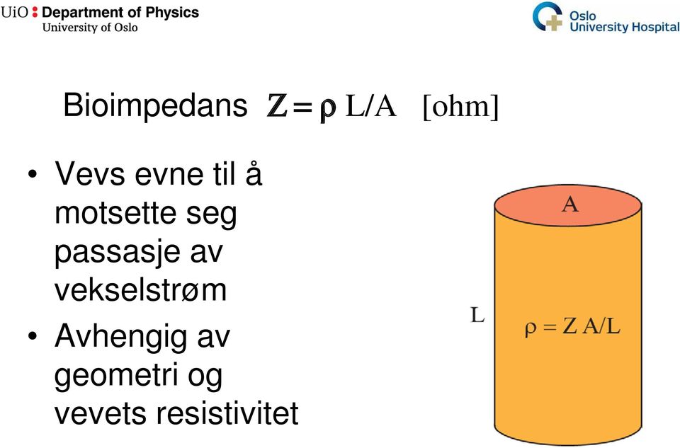 passasje av vekselstrøm