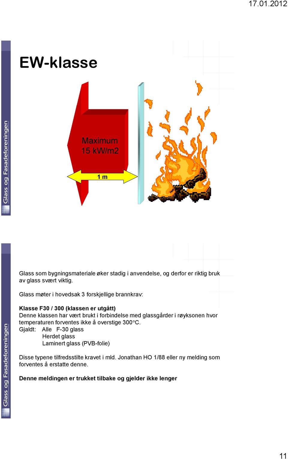 glassgårder i røyksonen hvor temperaturen forventes ikke å overstige 300 C.