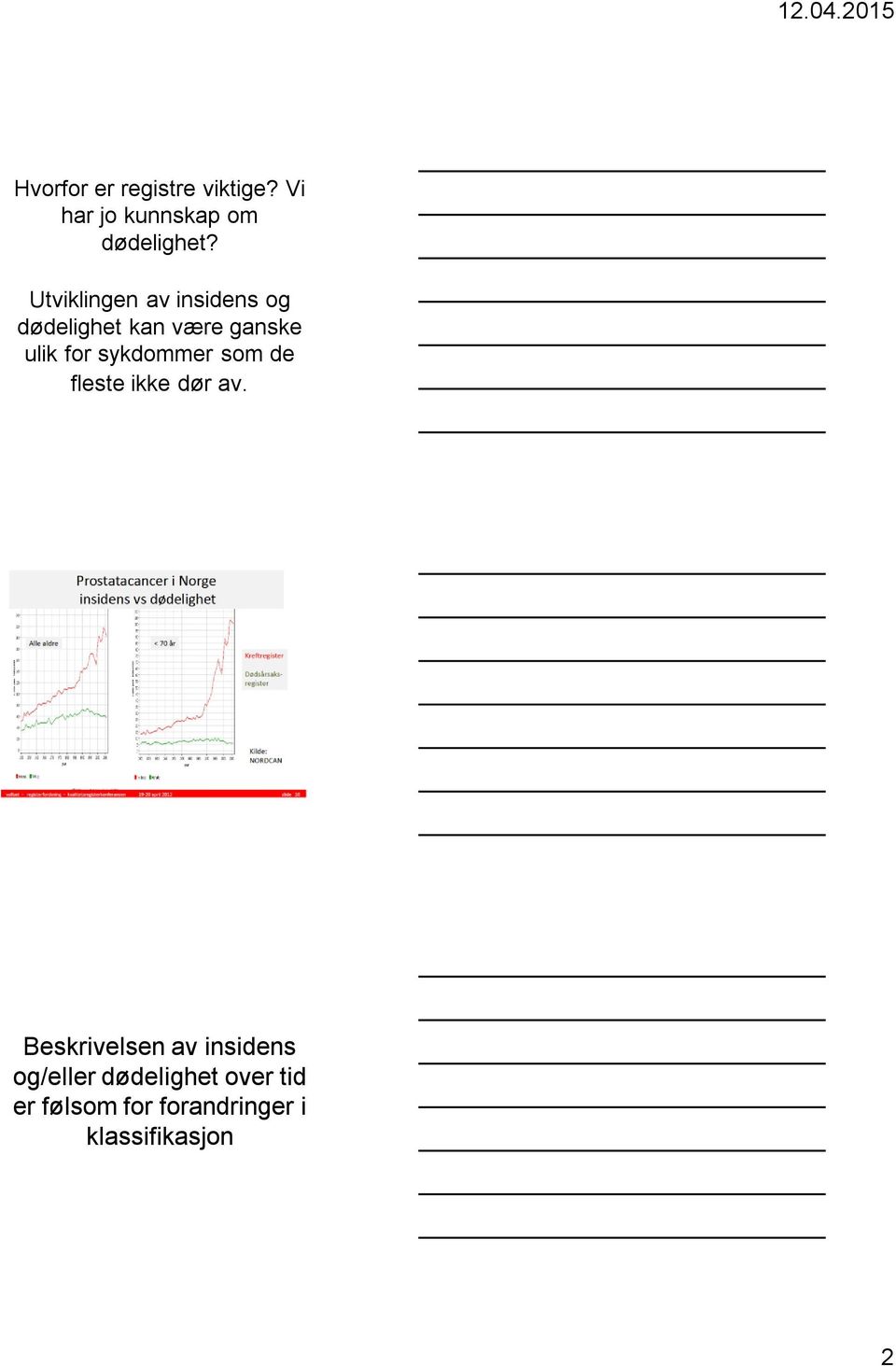 sykdommer som de fleste ikke dør av.