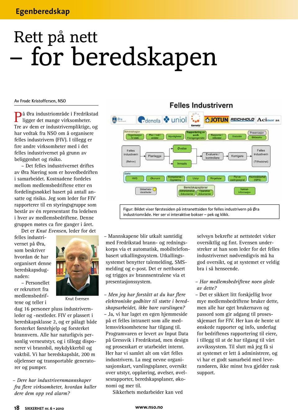 I tillegg er fire andre virksomheter med i det felles industrivernet på grunn av beliggenhet og risiko. Det felles industrivernet driftes av Øra Næring som er hovedbedriften i samarbeidet.