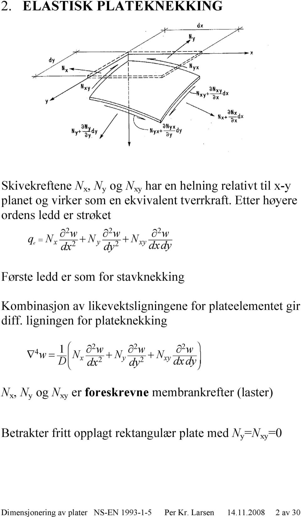 plateelementet gir diff.