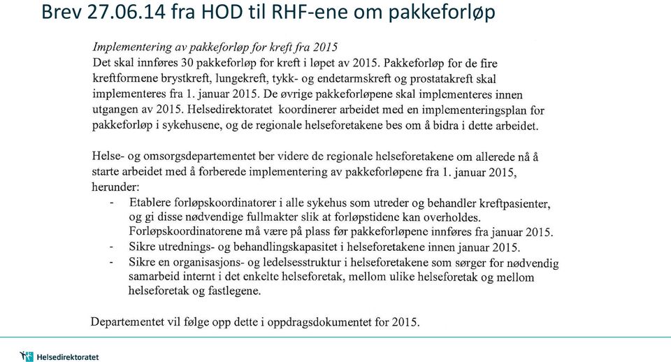 til RHF-ene