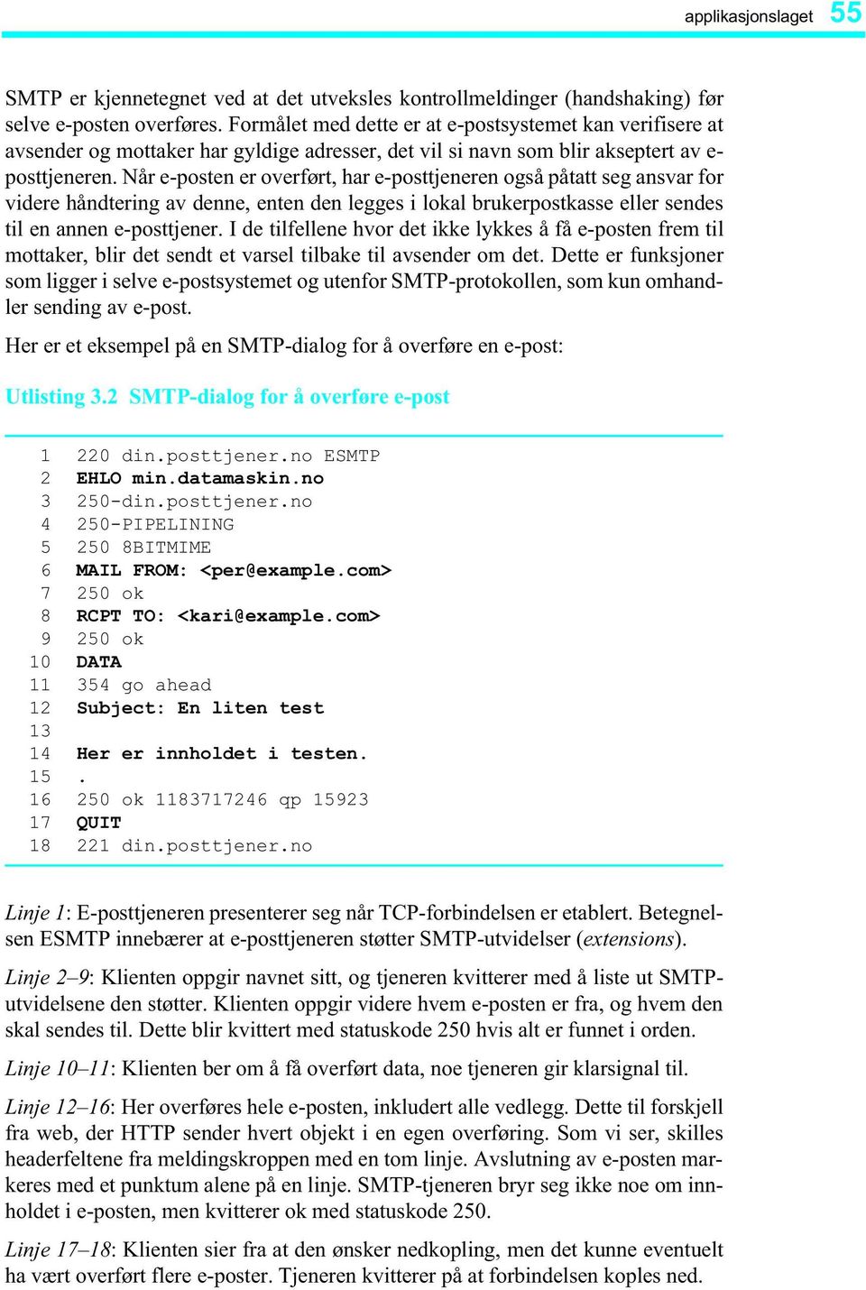 Når e-posten er overført, har e-posttjeneren også påtatt seg ansvar for videre håndtering av denne, enten den legges i lokal brukerpostkasse eller sendes til en annen e-posttjener.