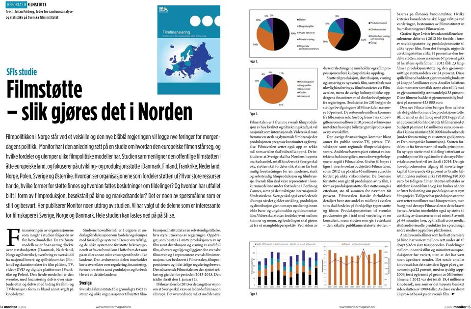 Monitor har i den anledning sett på en studie om hvordan den europeiske filmen står seg, og hvilke fordeler og ulemper ulike filmpolitiske modeller har.