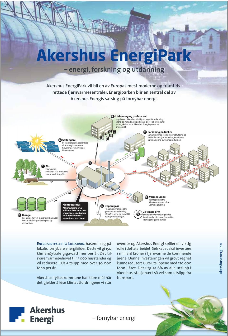 Energiparken vil bli et «laboratorium» for høgskolen hvor Akershus Energi sponser et professorat.