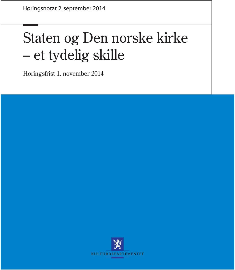 Den norske kirke et