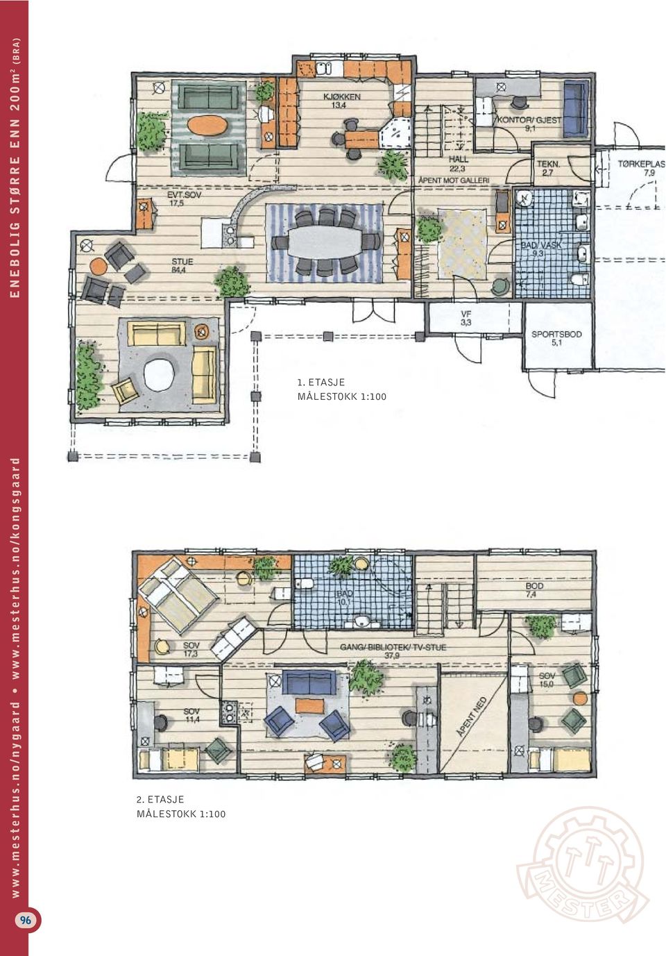 ENEBOLIG STØRRE ENN 200m 2