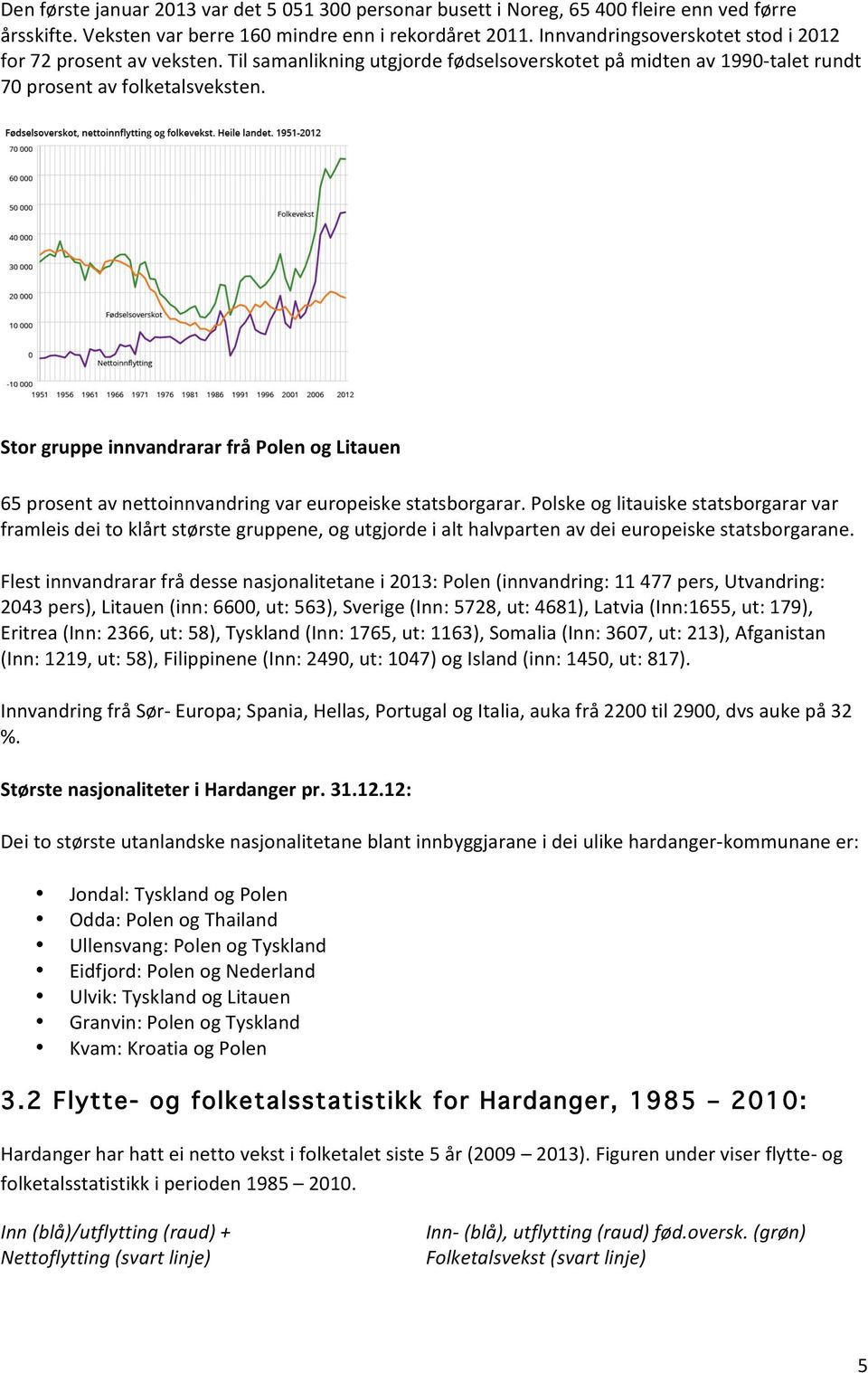 Stor gruppe innvandrarar frå Polen og Litauen 65 prosent av nettoinnvandring var europeiske statsborgarar.