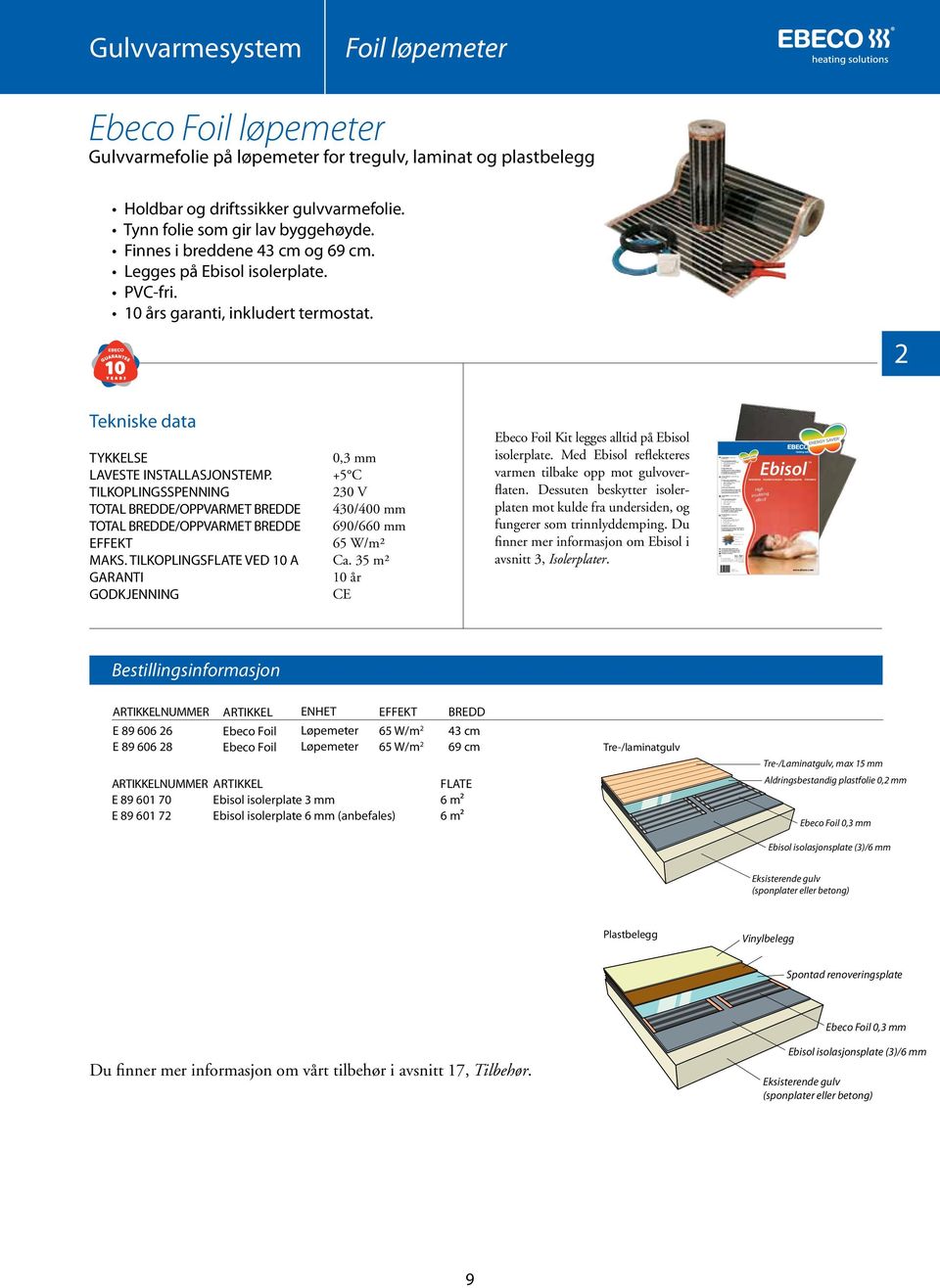 på sikt kan förstöra Ebisolskivorna. Energy-efficient with the Energy Saver label.