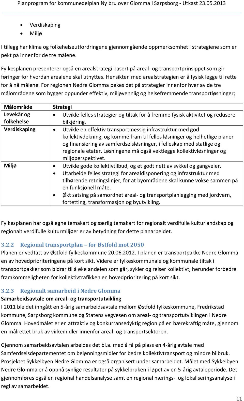 Hensikten med arealstrategien er å fysisk legge til rette for å nå målene.