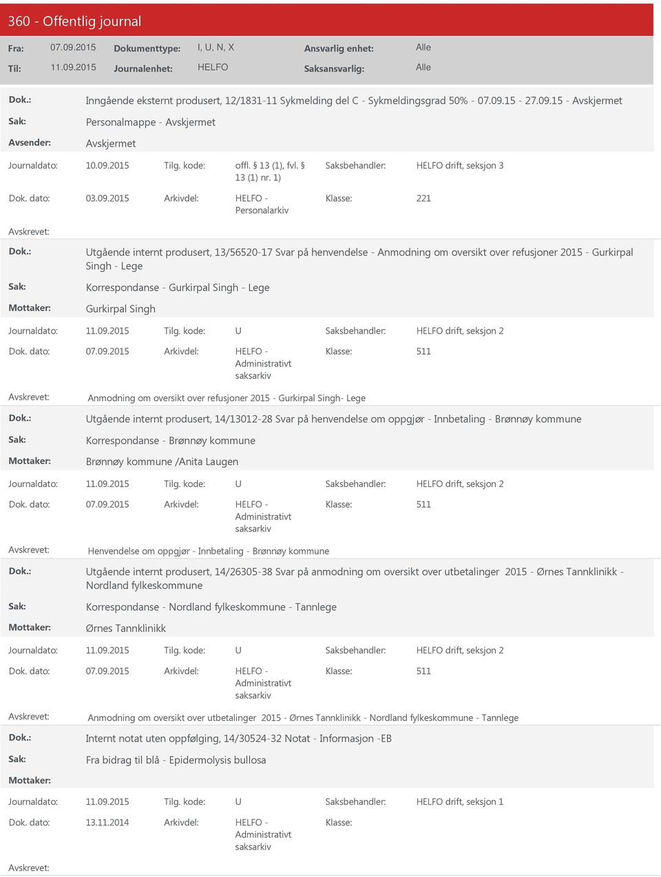 15 - Personalmappe - Journaldato: 10.09.