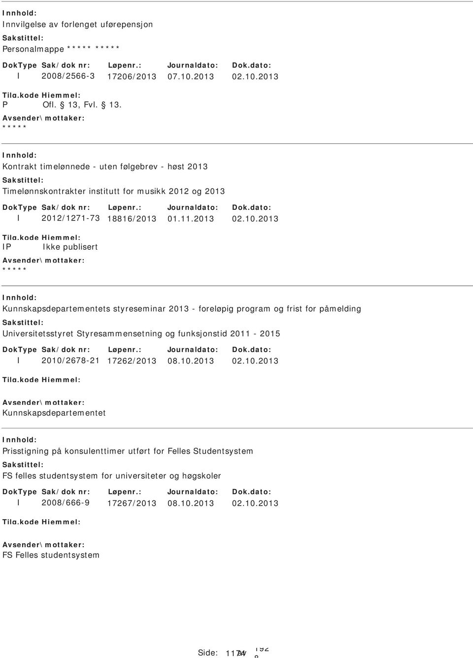 2013 Kontrakt timelønnede - uten følgebrev - høst 2013 Timelønnskontrakter institutt for musikk 2012 og 2013 P 2012/1271-73 116