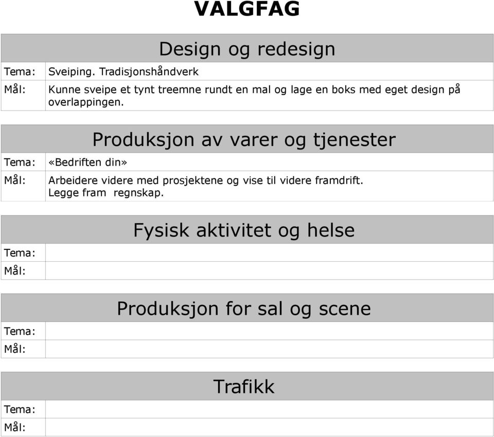 lage en boks med eget design på overlappingen.