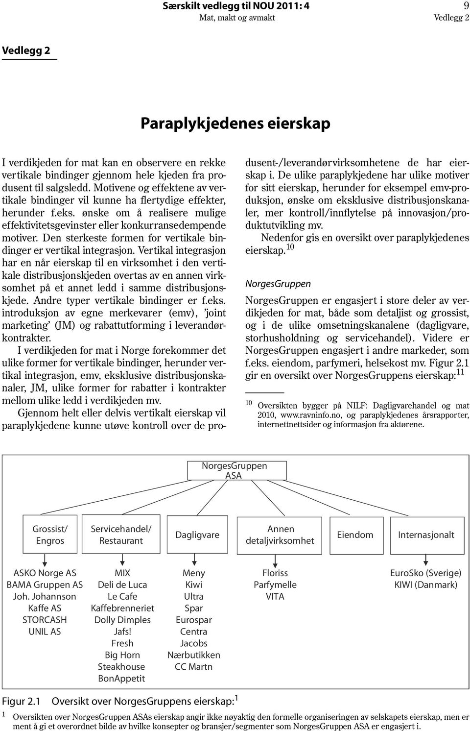 Den sterkeste formen for vertikale bindinger er vertikal integrasjon.