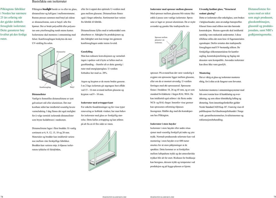 Distanselisten finnes Med sprosser mellom glassene blir rutene like sealant glazing synes med en tekst 25 års erfaring når Rutene presses sammen med butyl på sidene også i farget utførelse.