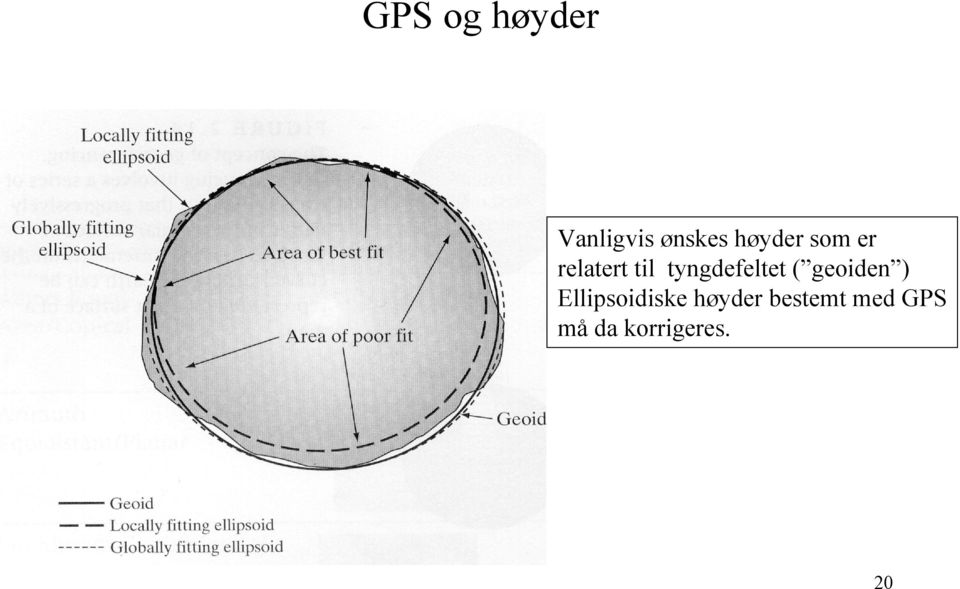 tyngdefeltet ( geoiden )