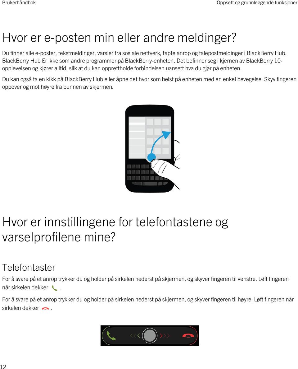 Det befinner seg i kjernen av BlackBerry 10- opplevelsen og kjører alltid, slik at du kan opprettholde forbindelsen uansett hva du gjør på enheten.