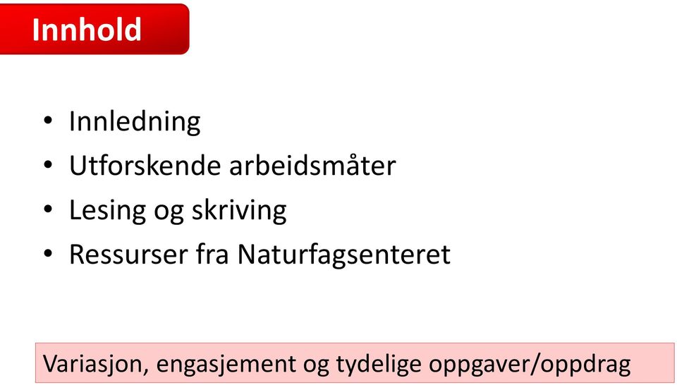 Ressurser fra Naturfagsenteret