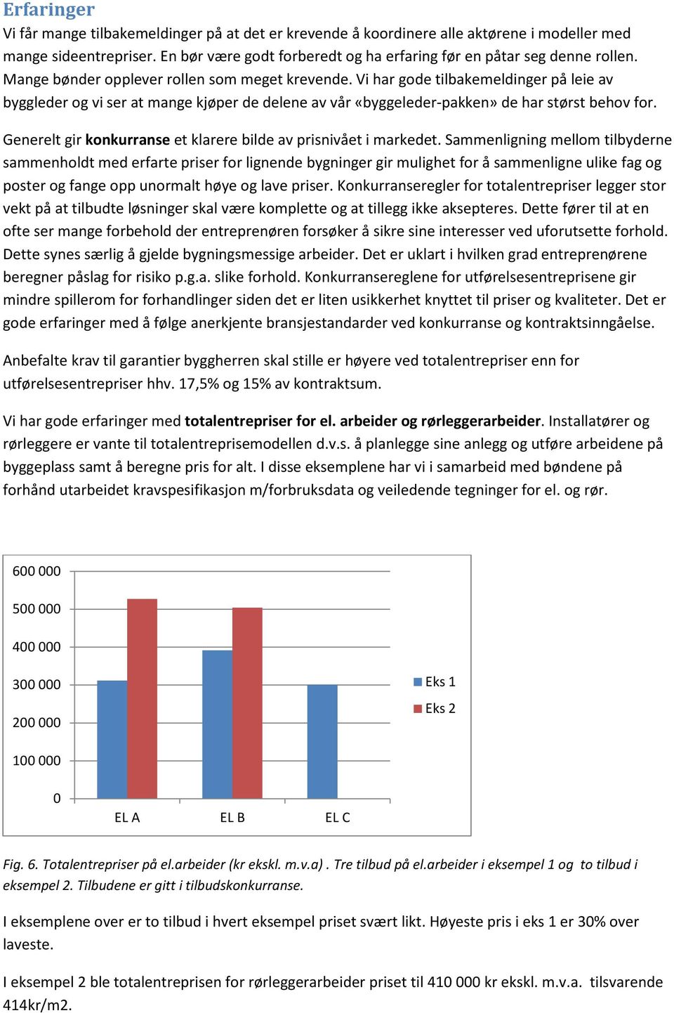 Generelt gir konkurranse et klarere bilde av prisnivået i markedet.