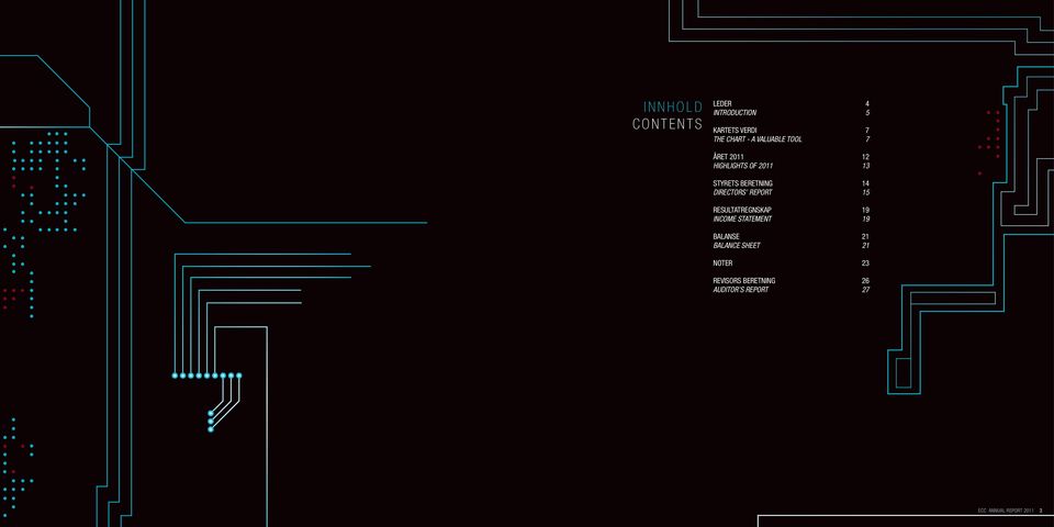 DIRECTORS REPORT 15 RESULTATREGNSKAP 19 INCOME STATEMENT 19 BALANSE 21 BALANCE