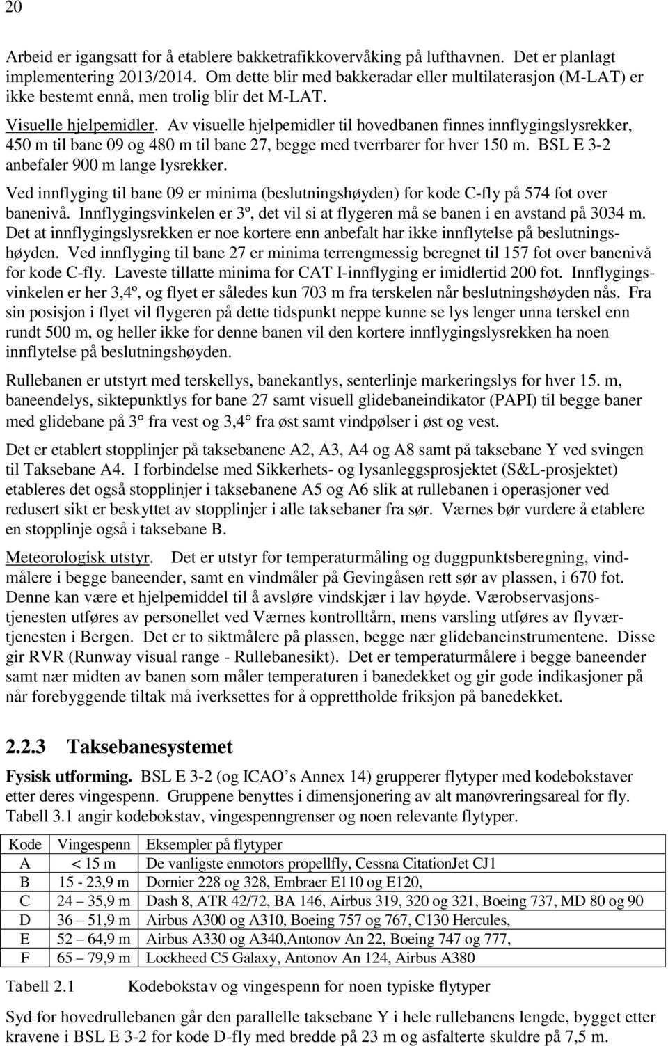 Av visuelle hjelpemidler til hovedbanen finnes innflygingslysrekker, 450 m til bane 09 og 480 m til bane 27, begge med tverrbarer for hver 150 m. BSL E 3-2 anbefaler 900 m lange lysrekker.