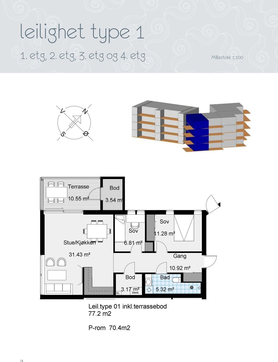 28 m² 6.81 m² tue/kjøkken 31.43 m² 31.43 m² 6.81 m² 3.17 m² 11.