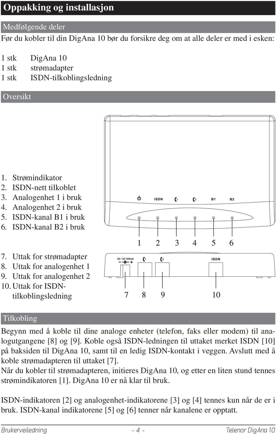 Uttak for analogenhet 1 9. Uttak for analogenhet 2 10.