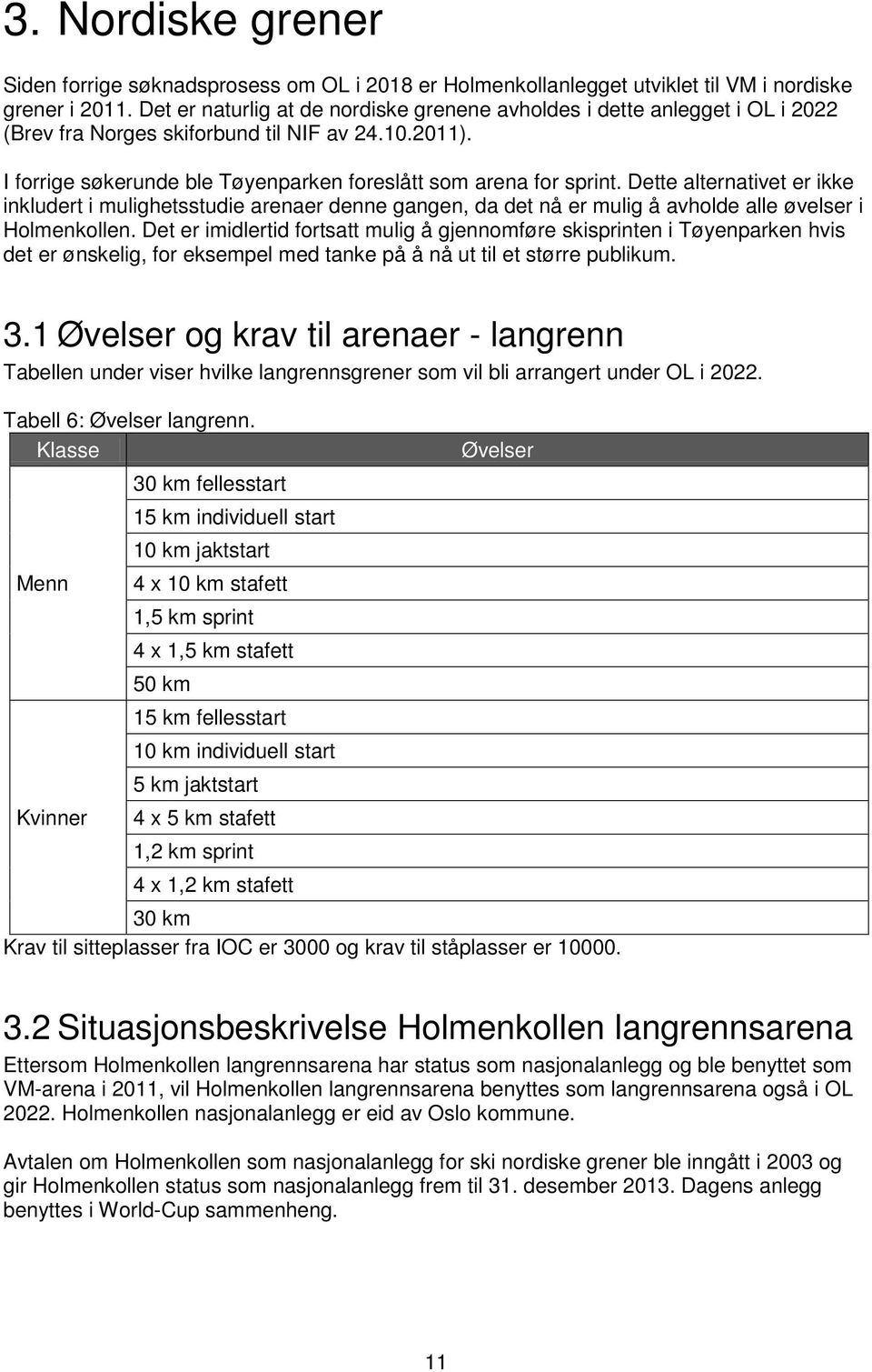 Dette alternativet er ikke inkludert i mulighetsstudie arenaer denne gangen, da det nå er mulig å avholde alle øvelser i Holmenkollen.