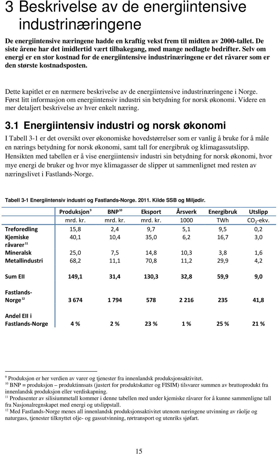 Selv om energi er en stor kostnad for de energiintensive industrinæringene er det råvarer som er den største kostnadsposten.