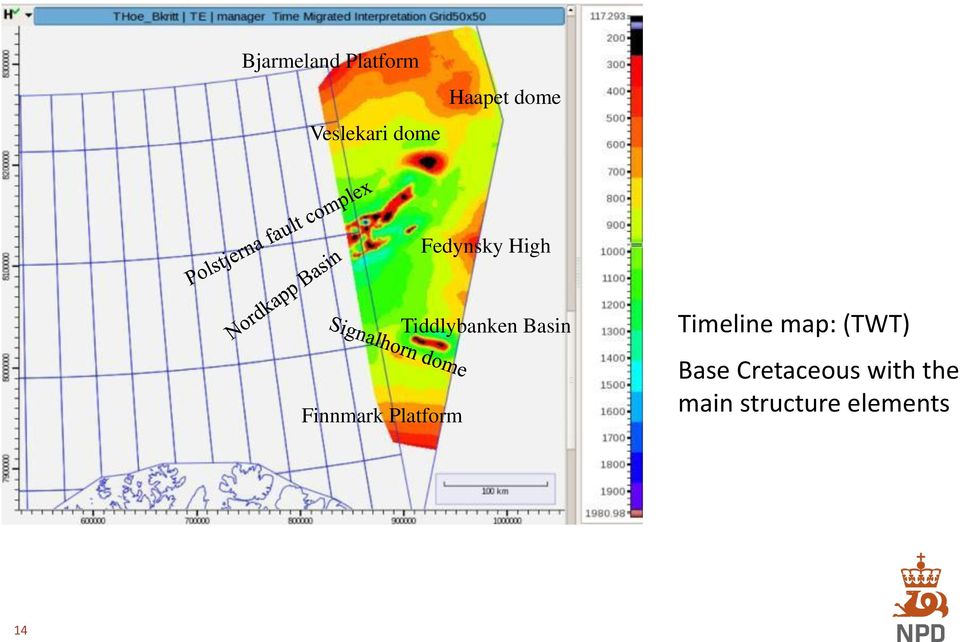 Tiddlybanken Basin Timeline map: (TWT)