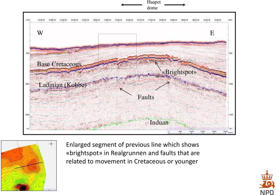 line which shows «brightspot» in Realgrunnen and