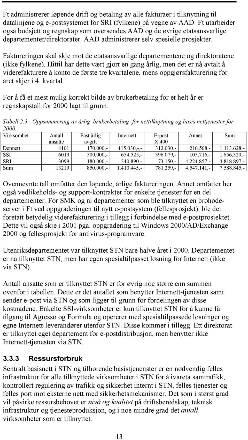 Faktureringen skal skje mot de etatsansvarlige departementene og direktoratene (ikke fylkene).