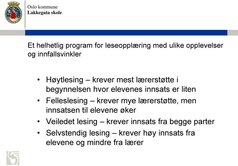 Felleslesing krever mye lærerstøtte, men innsatsen til elevene øker Veiledet lesing