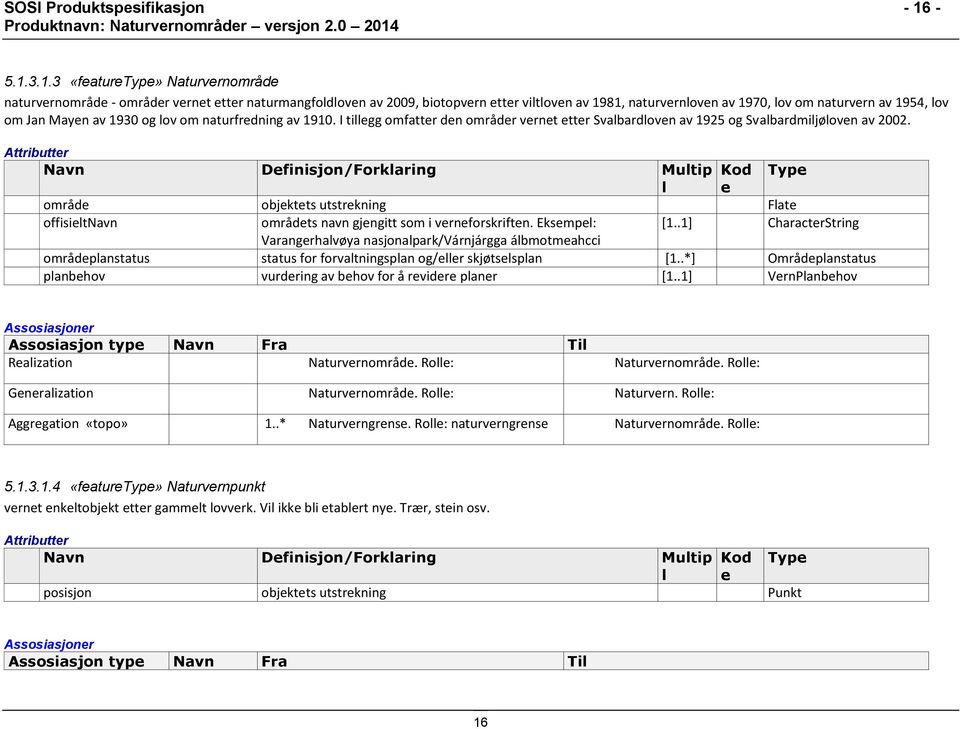 om Jan Mayen av 1930 og lov om naturfredning av 1910. I tillegg omfatter den områder vernet etter Svalbardloven av 1925 og Svalbardmiljøloven av 2002.