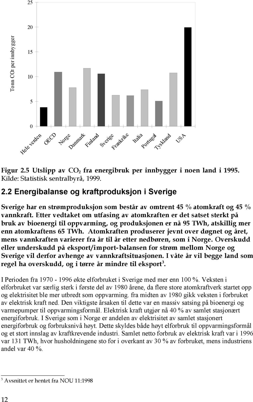 Etter vedtaket om utfasing av atomkraften er det satset sterkt på bruk av bioenergi til oppvarming, og produksjonen er nå 95 TWh, atskillig mer enn atomkraftens 65 TWh.