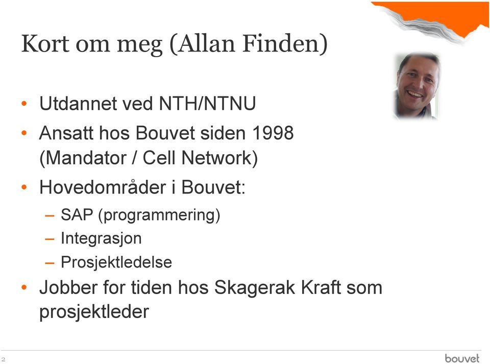 Hovedområder i Bouvet: SAP (programmering) Integrasjon