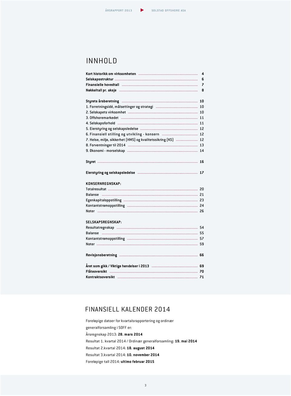 Helse, miljø, sikkerhet (HMS) og kvalitetssikring (KS)... 12 8. Forventninger til 2014... 13 9. Økonomi - morselskap... 14 Styret... 16 Eierstyring og selskapsledelse.