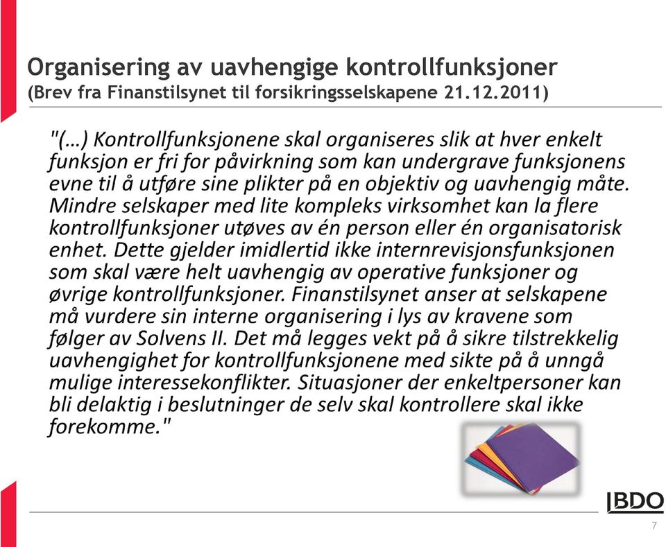 fra Finanstilsynet til