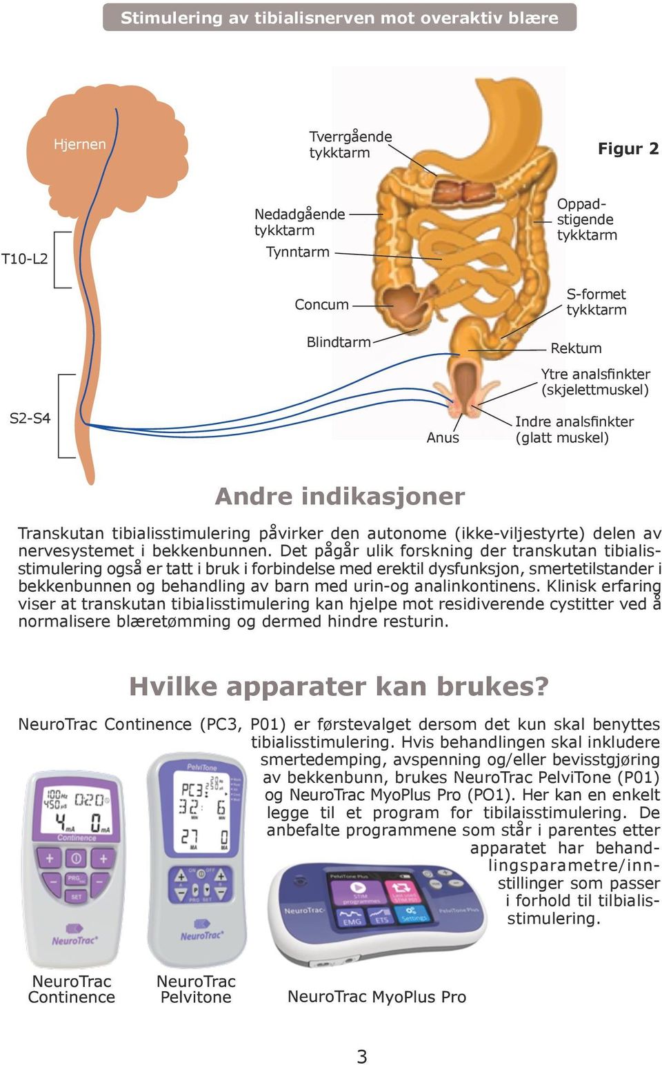 Her kan en enkelt legge til et program for tibilaisstimulering.