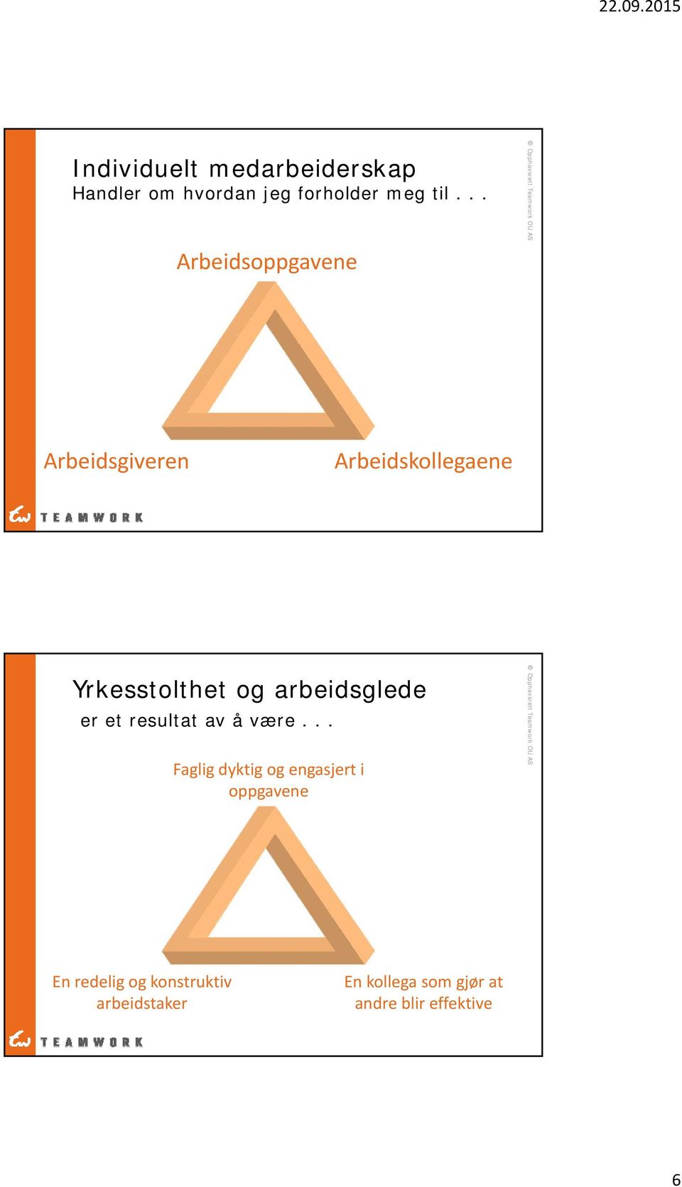 arbeidsglede er et resultat av å være.