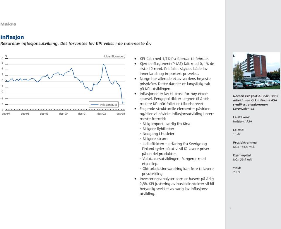 Kjerneinflasjonen(KPIJAE) falt med 0,1 % de siste 12 mnd. Prisfallet skyldes både lav innenlands og importert prisvekst. Norge har allerede et av verdens høyeste prisnivåer.