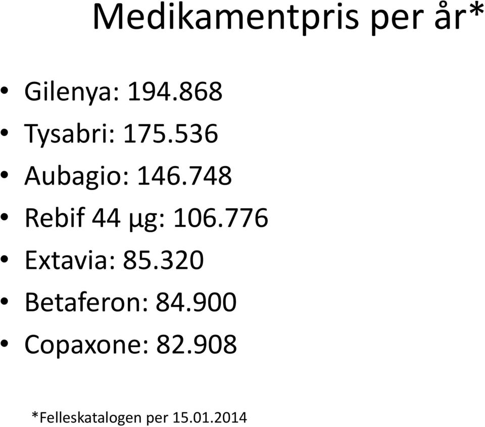 748 Rebif 44 µg: 106.776 Extavia: 85.