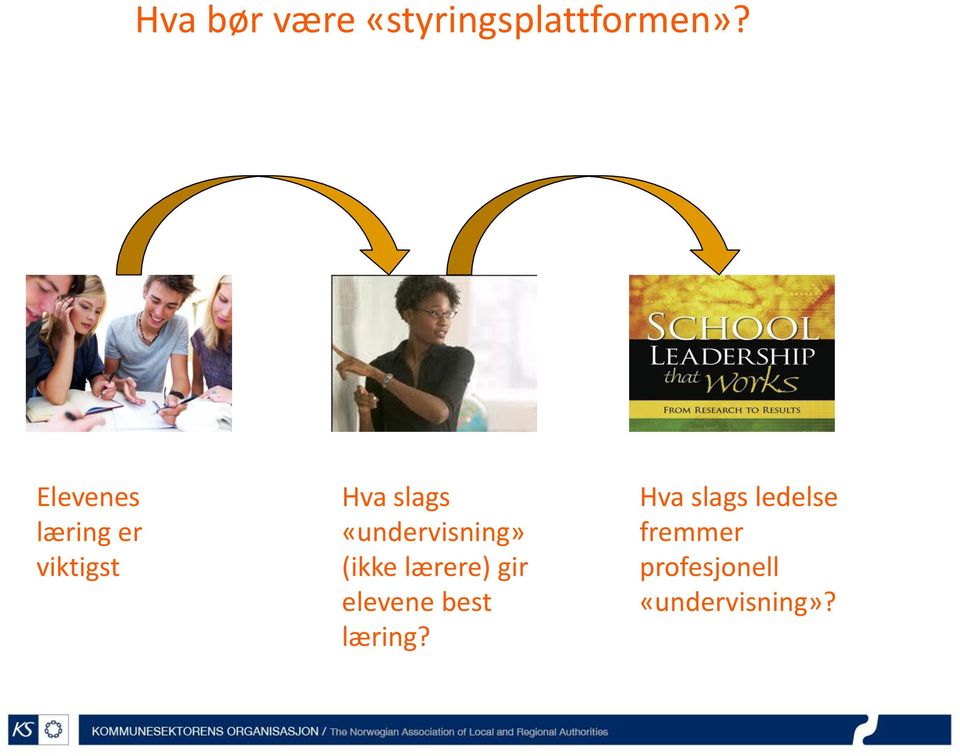 «undervisning» (ikke lærere) gir elevene best