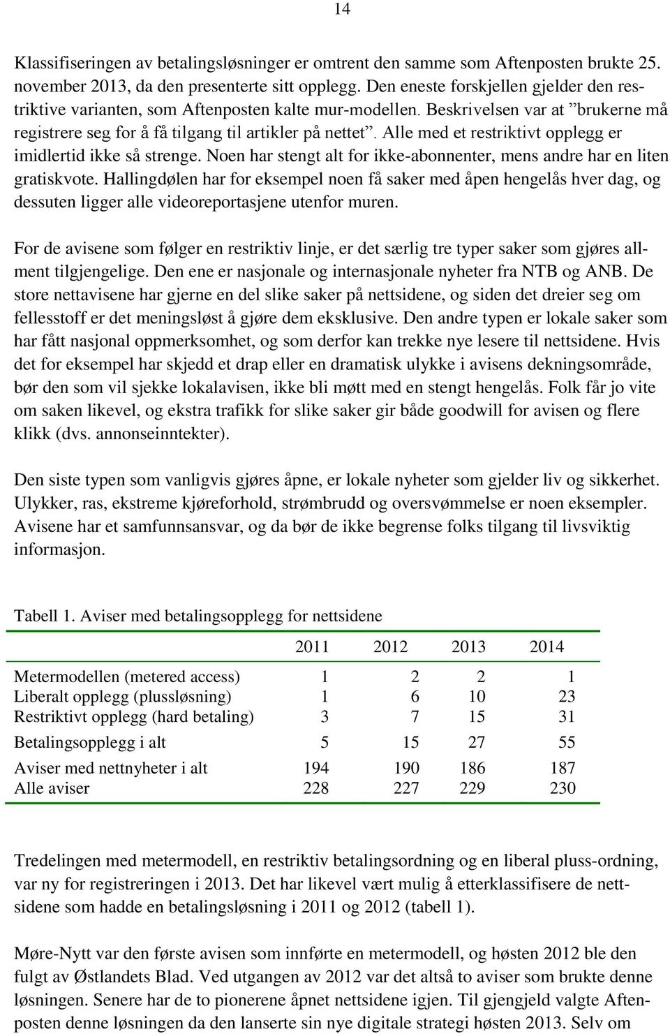 Alle med et restriktivt opplegg er imidlertid ikke så strenge. Noen har stengt alt for ikke-abonnenter, mens andre har en liten gratiskvote.