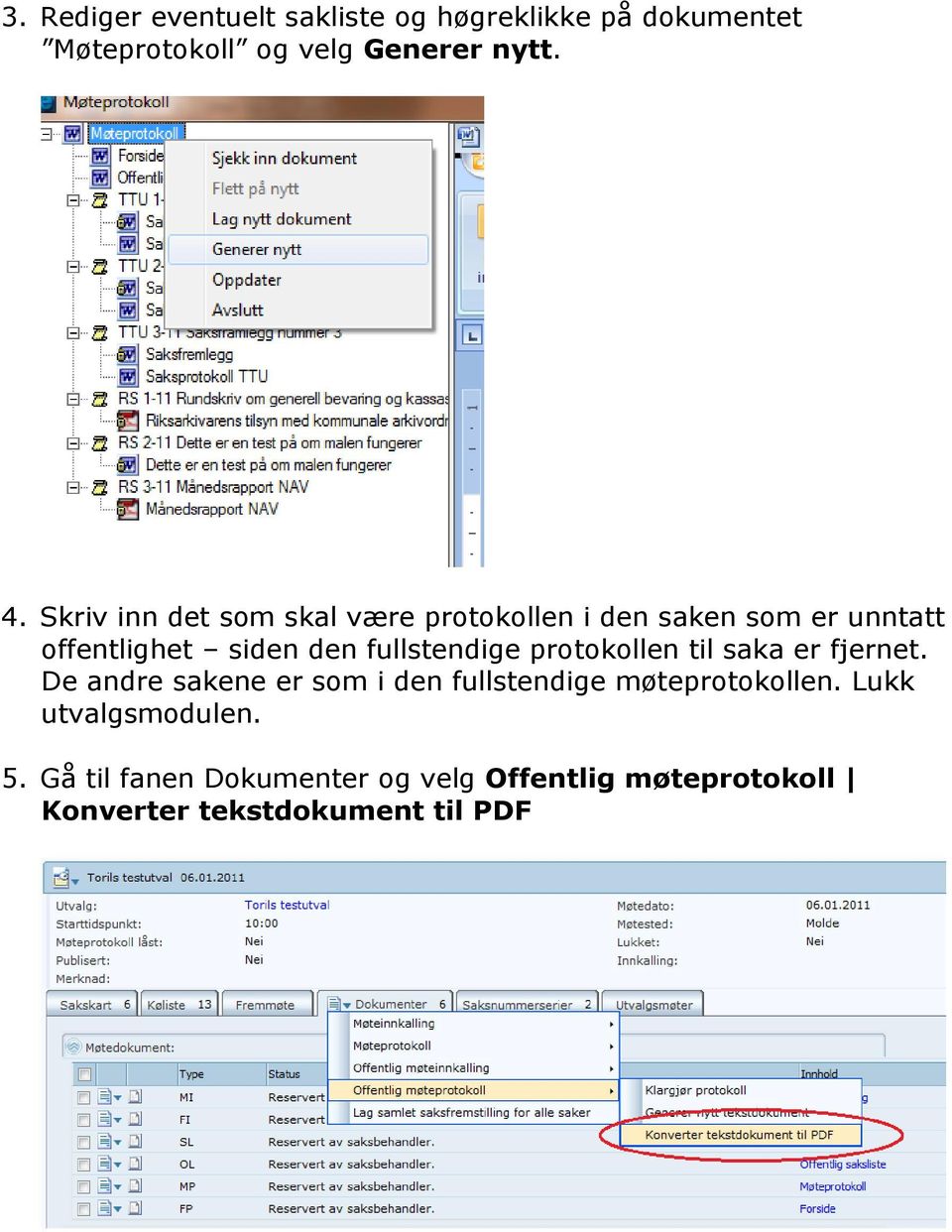 fullstendige protokollen til saka er fjernet.