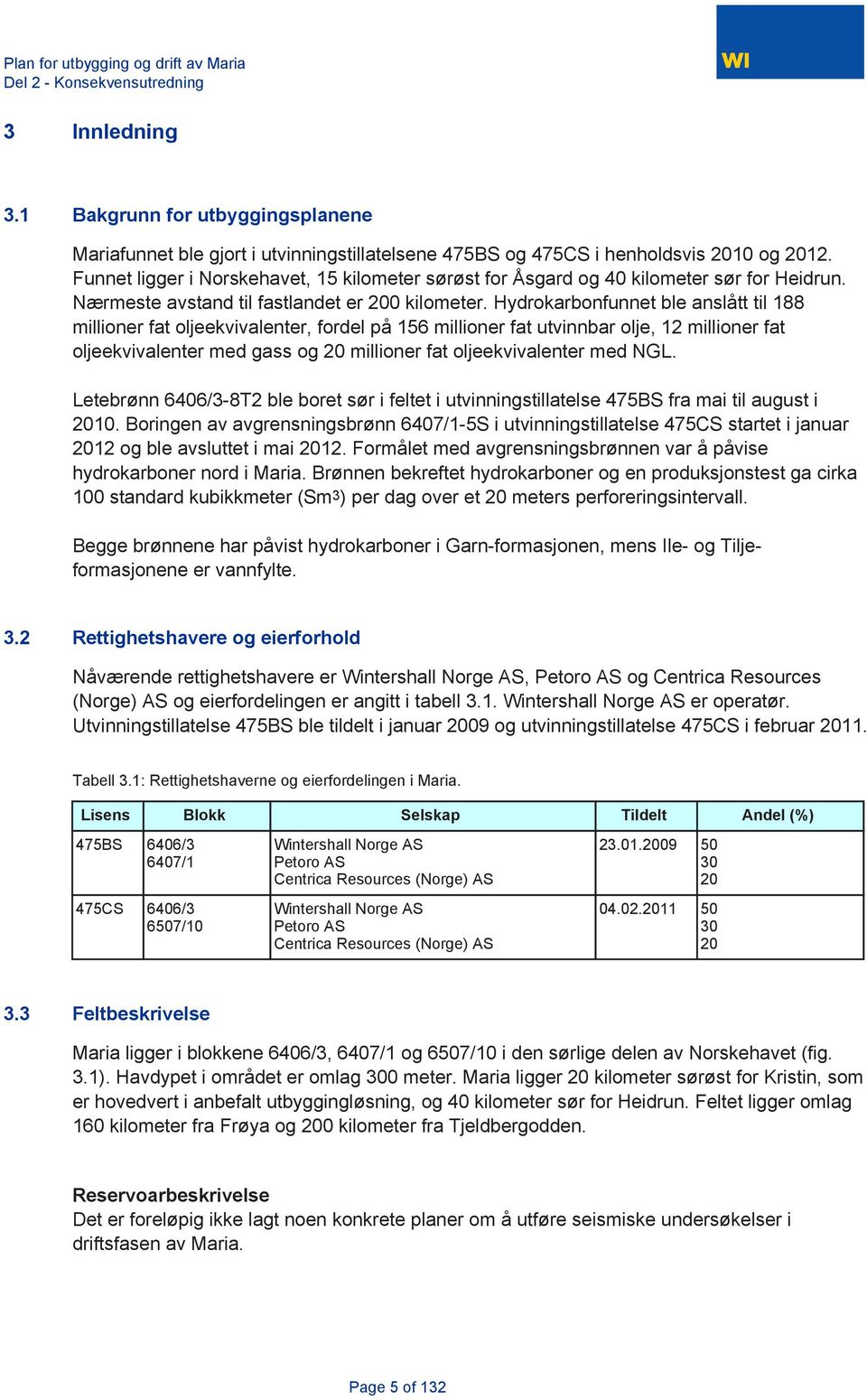 Hydrokarbonfunnet ble anslått til 188 millioner fat oljeekvivalenter, fordel på 156 millioner fat utvinnbar olje, 12 millioner fat oljeekvivalenter med gass og 20 millioner fat oljeekvivalenter med