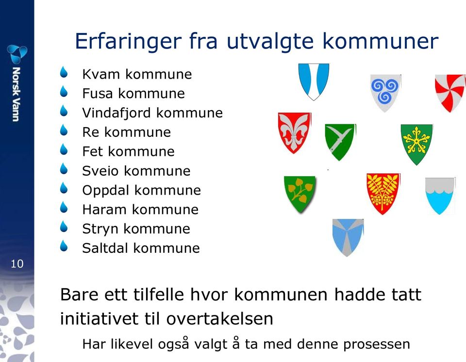 Stryn kommune Saltdal kommune Bare ett tilfelle hvor kommunen hadde tatt