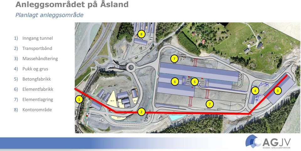 Massehåndtering 7 4) Pukk og grus 5) Betongfabrikk